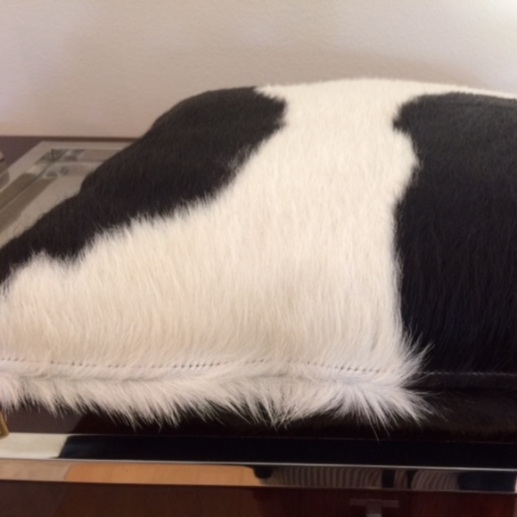 ❤️*COACH Cow Hide Pillow Cover and insert Pillow*Vintage Never Used - Picture 10 of 11